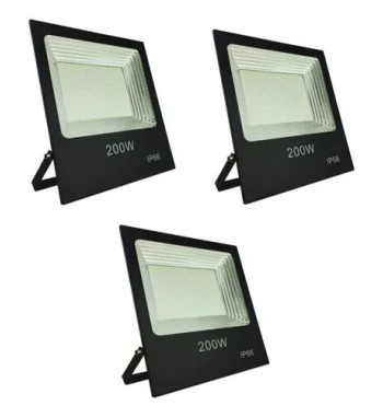 Pack 3 Foco 200w Reflector...